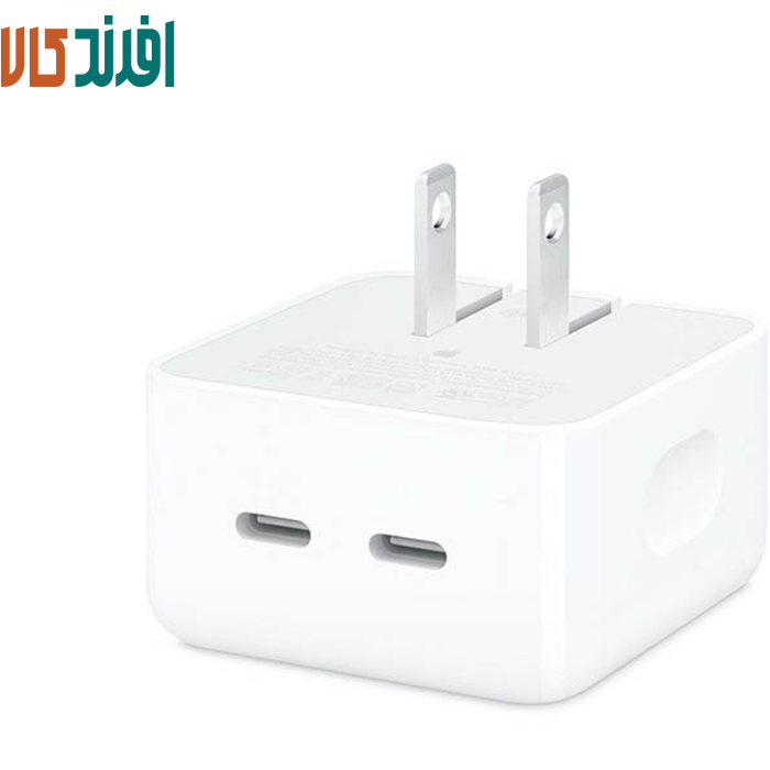 Untitled-1 شارژر دیواری اپل مدل Dual USB-C توان 35 وات(اپل استوریBA)+(6ماه گارانتی شرکتی) - Image 1