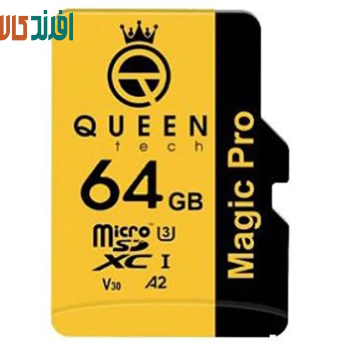 34 کارت حافظه microSDXC کوئین تک مدل A2-V30-633X کلاس 10 استاندارد UHS-l U3 سرعت 95mbps ظرفیت 64 گیگابایت به همراه آداپتور SD - Image 1
