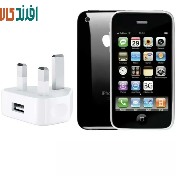 t54hrhtr شارژر ایفون 3GS+کابل - Image 1