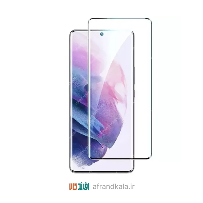 rgerherh گلس فول چسب شفاف سامسونگ S21 Ultra ضد خش و ضد ضربه | همراه اکسسوری - Image 1